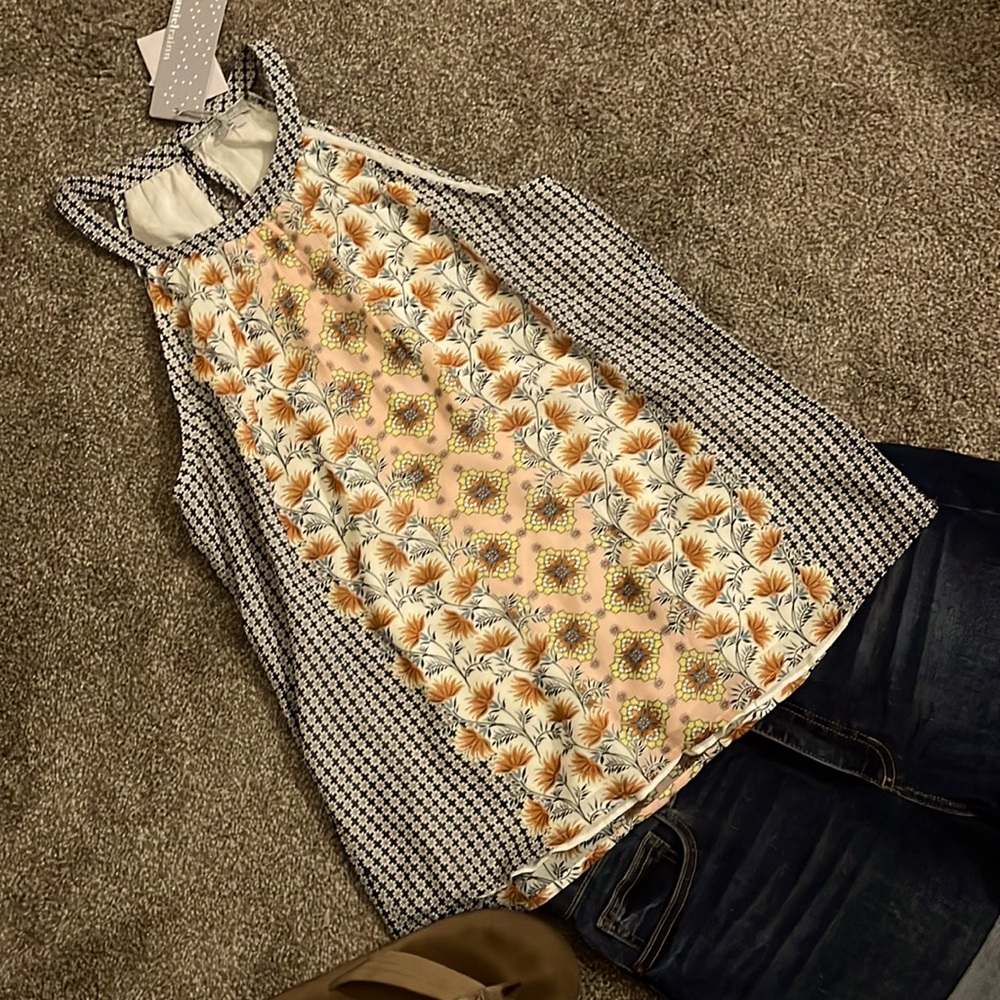 Flower Pattern Daniel Rainn Blouse